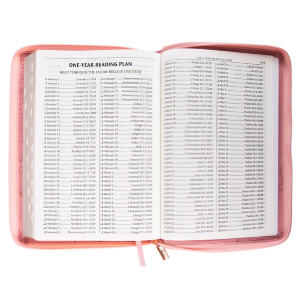 KJV Pink Faux Leather Thinline Bible Large Print - Image 4
