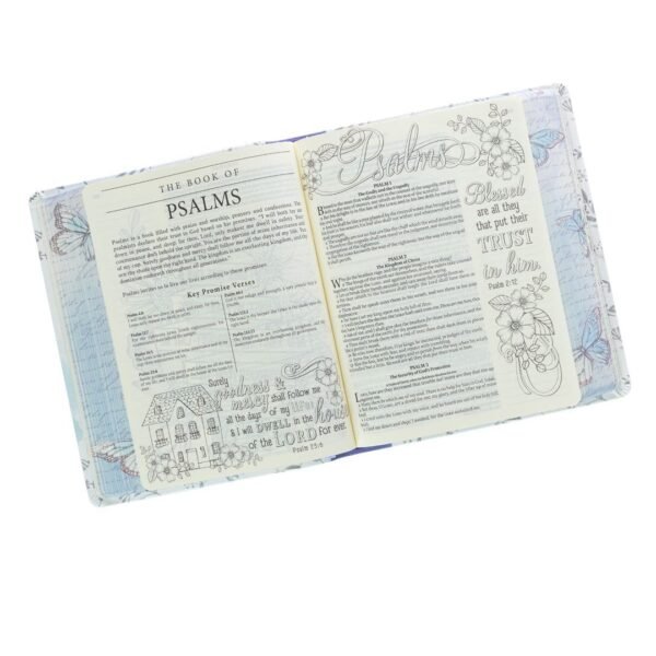 KJV Butterflies Flexcover Faux Leather My Promise Bible - Image 3