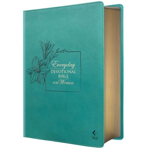 NLT Teal Flexcover Faux Leather Everyday Devotional Bible For Women - Image 5