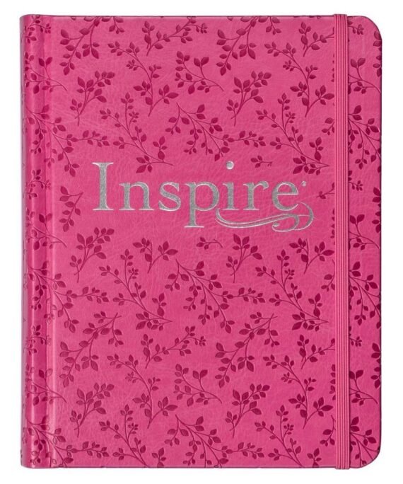 NLT Pink Peony Faux Leather Inspire Filament Bible