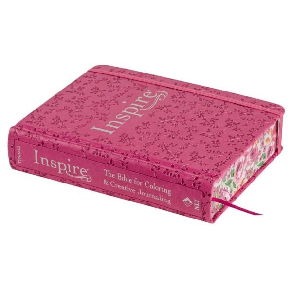 NLT Pink Peony Faux Leather Inspire Filament Bible - Image 2