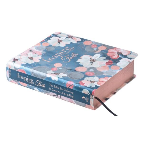 NLT Watercolor Garden Faux Leather Flexcover Inspire Faith Filament Bible - Image 3