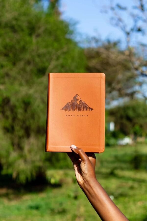 NLT Tan Mountain Imitation Leather Filament Premium Value Thinline Bible Giant Print - Image 4