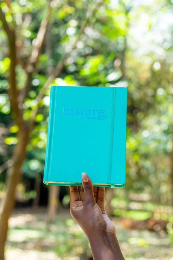 NLT Aquamarine Hardcover Faux Leather Inspire Filament-Enabled Bible
