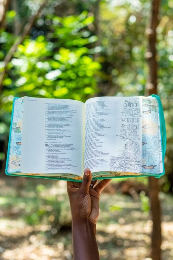 NLT Aquamarine Hardcover Faux Leather Inspire Filament-Enabled Bible - Image 4