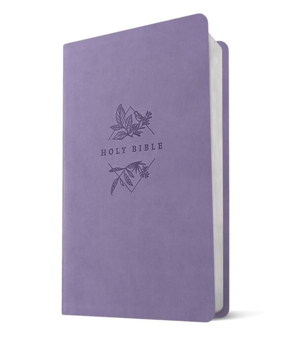 NLT Lavender Imitation Leather Filament Premium Value Thinline Bible Large Print