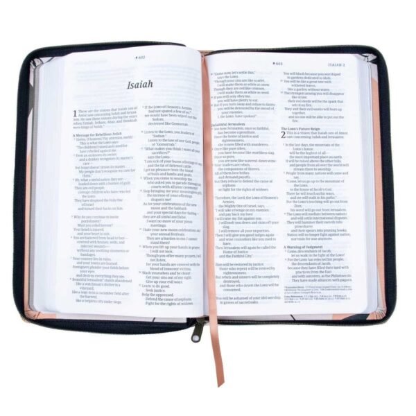 NLT Filament Thinline Reference Bible, Sunset Branches With Zip (Imitation Leather) - Image 3