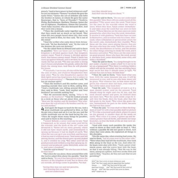 NKJV Purple Faux Leather Deluxe Gift Bible Red Letter Comfort Print - Image 4