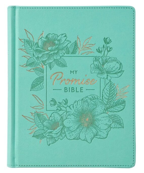 KJV Turquoise Faux Leather Hardcover My Promise Bible