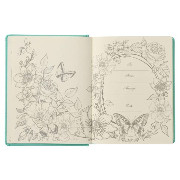 KJV Turquoise Faux Leather Hardcover My Promise Bible - Image 3