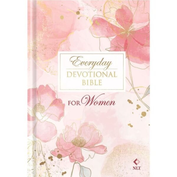 NLT Pink Floral Hardcover Everyday Devotional Bible For Women - Image 4