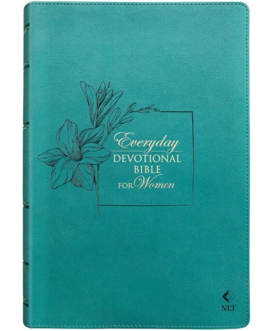 NLT Teal Flexcover Faux Leather Everyday Devotional Bible For Women