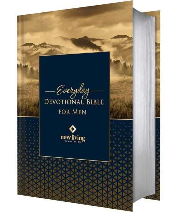 NLT Landscape Hardcover Everyday Devotional Bible For Men
