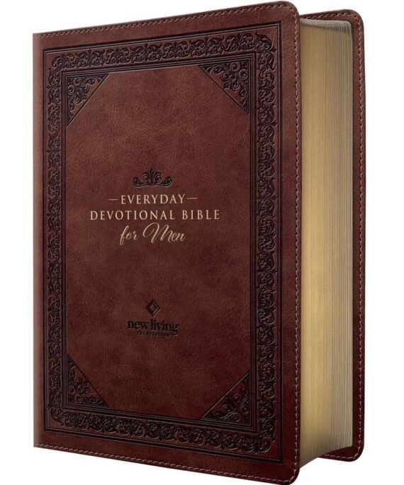 NLT Landscape Hardcover Everyday Devotional Bible For Men