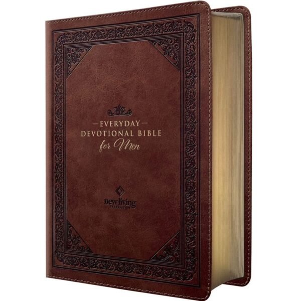 NLT Landscape Hardcover Everyday Devotional Bible For Men