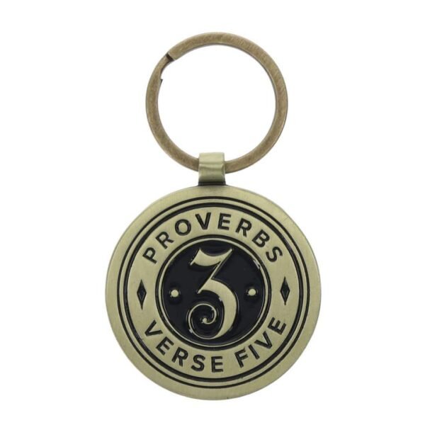Trust In The Lord Metal Key Ring