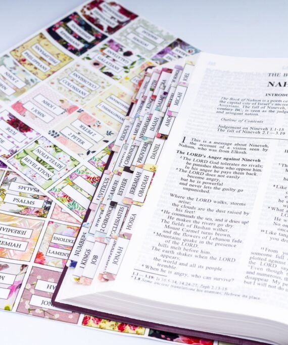 Floral Bible Tabs