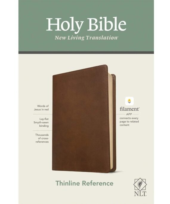 NLT Filament Thinline Reference Bible Red Letter Rustic Brown (Imitation Leather)