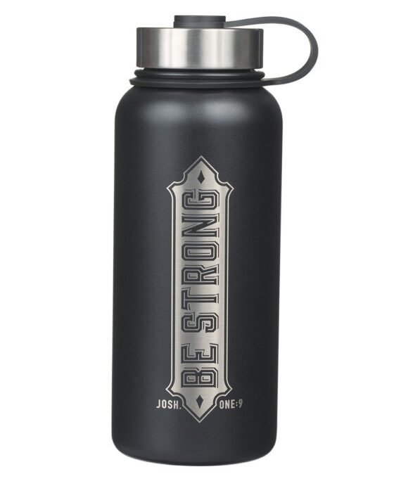 Be Strong And Let Your Heart Take Courage Stainless Steel Travel Mug - Joshua 1:9