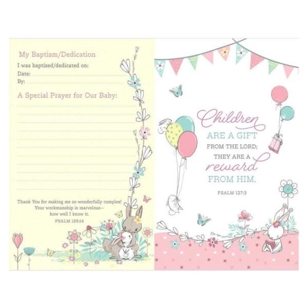 NLT DEER HARDCOVER BABY BIBLE FOR GIRLS - Image 5