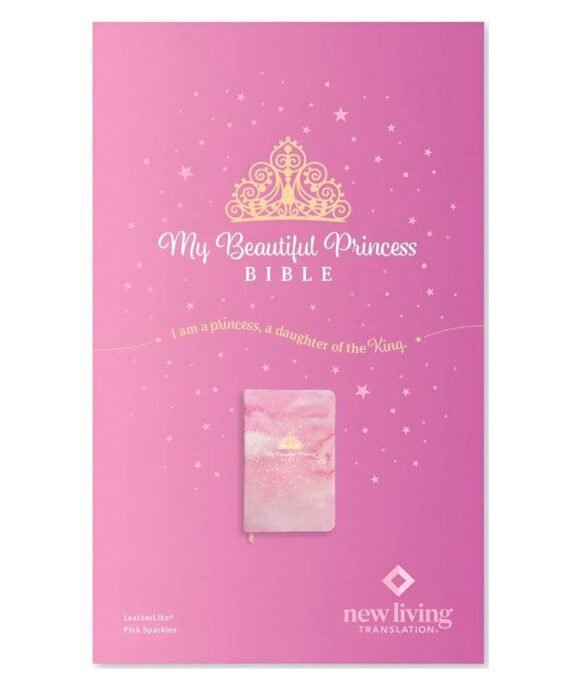 NLT PINK SPARKLES IMITATION LEATHER MY BEAUTIFUL PRINCESS BIBLE
