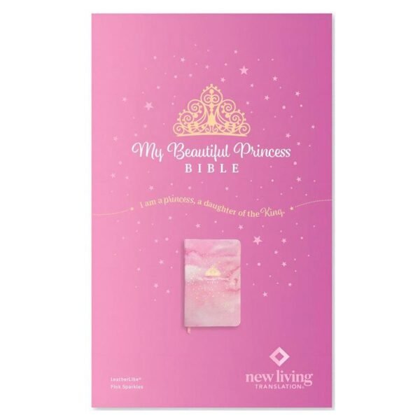 NLT PINK SPARKLES IMITATION LEATHER MY BEAUTIFUL PRINCESS BIBLE
