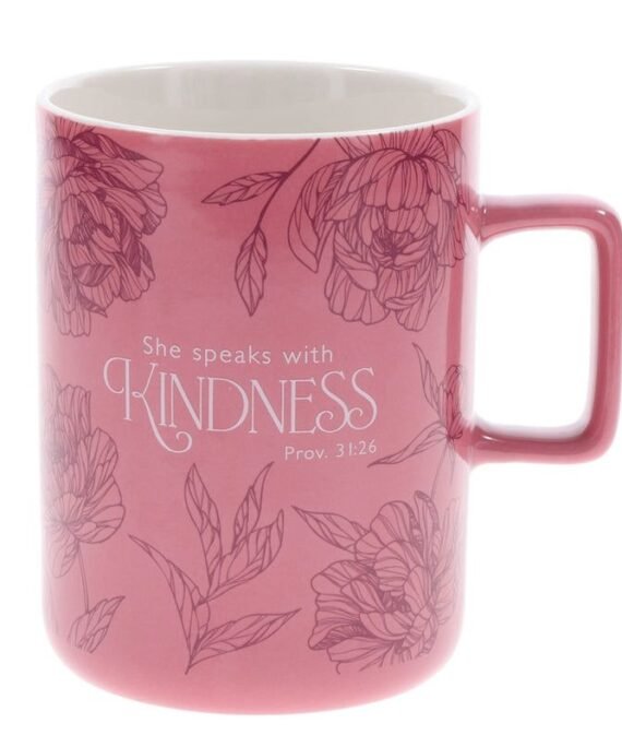 SHE SPEAKS WITH KINDNESS CERAMIC MUG