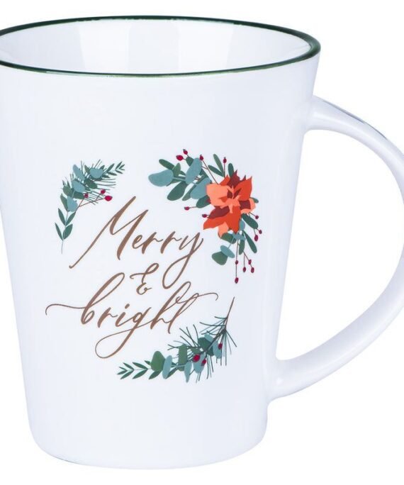 MERRY AND BRIGHT CERAMIC MUG