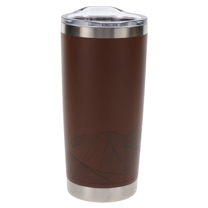 FAITH MOUNTAINS BROWN STAINLESS STEEL TRAVEL MUG - Image 2