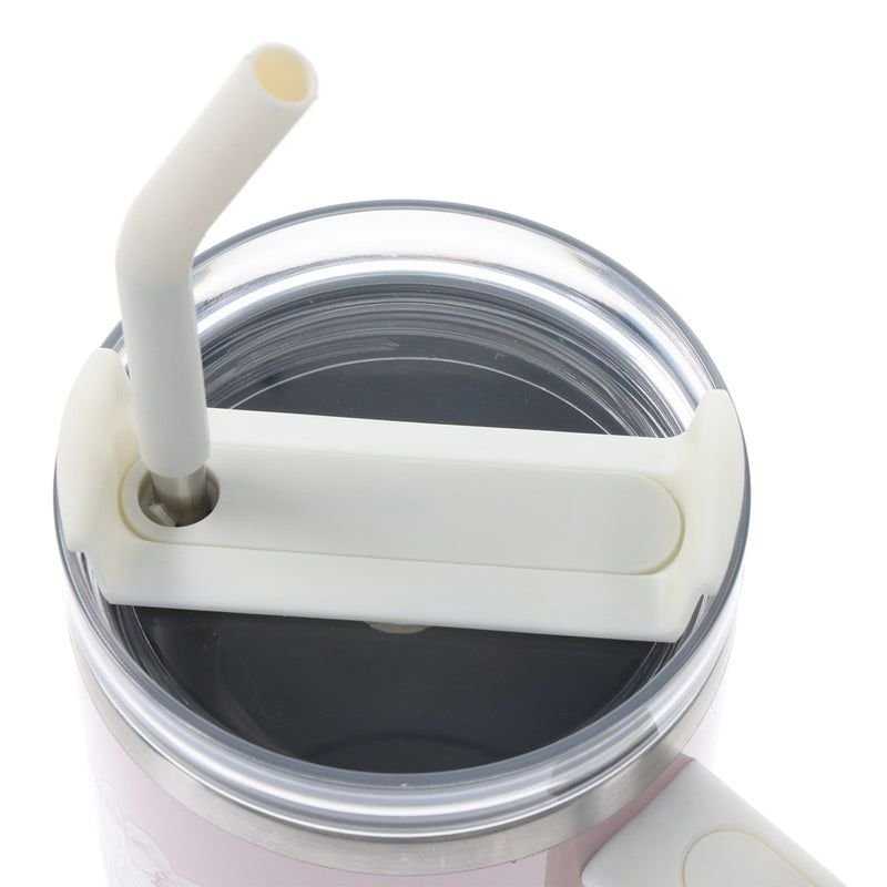 YOU ARE FEARFULLY AND WONDERFULLY MADE LARGE STAINLESS STEEL MUG WITH HANDLE AND STRAW - Image 3