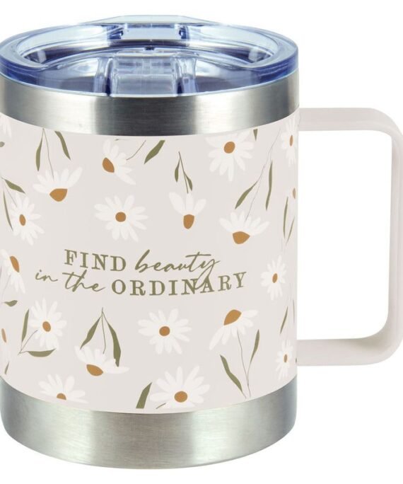 FIND BEAUTY IN THE ORDINARY STAINLESS STEEL TRAVEL MUG