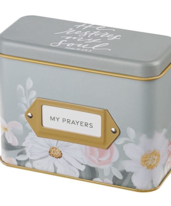 HE RESTORES MY SOUL - MY PRAYER CARDS IN TIN
