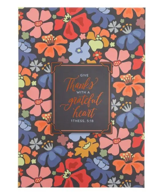 GIVE THANKS WITH A GRATEFUL HEART MEDIUM STACKABLE GIFT BOX