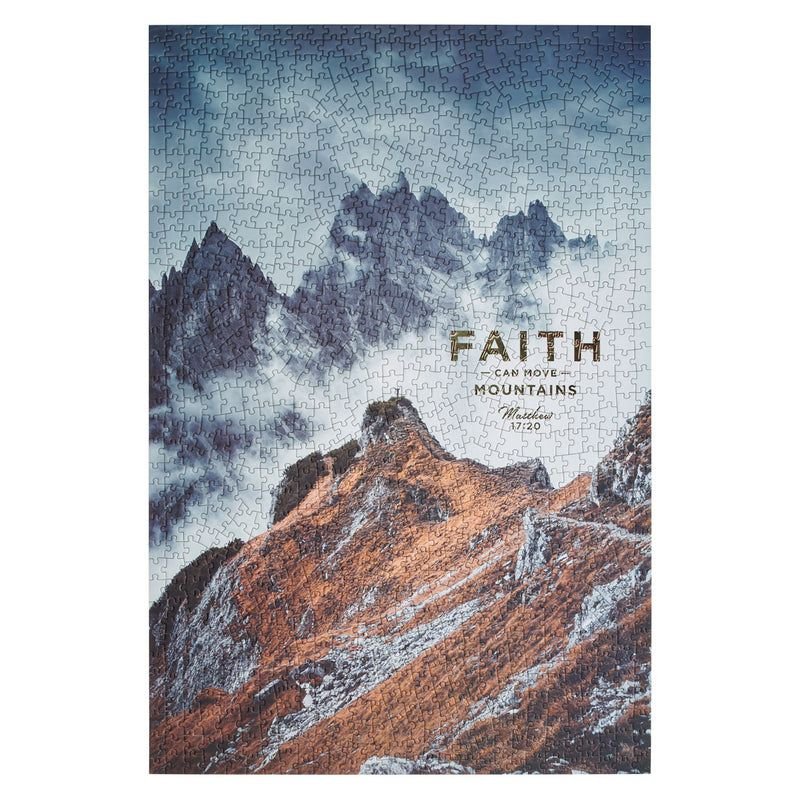 FAITH CAN MOVE MOUNTAINS 1000 PIECE CARDBOARD PUZZLE - Image 3