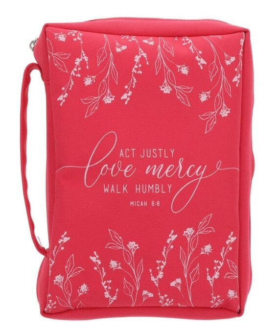 ACT JUSTLY, LOVE MERCY, WALK HUMBLY POLYESTER BIBLE BAG