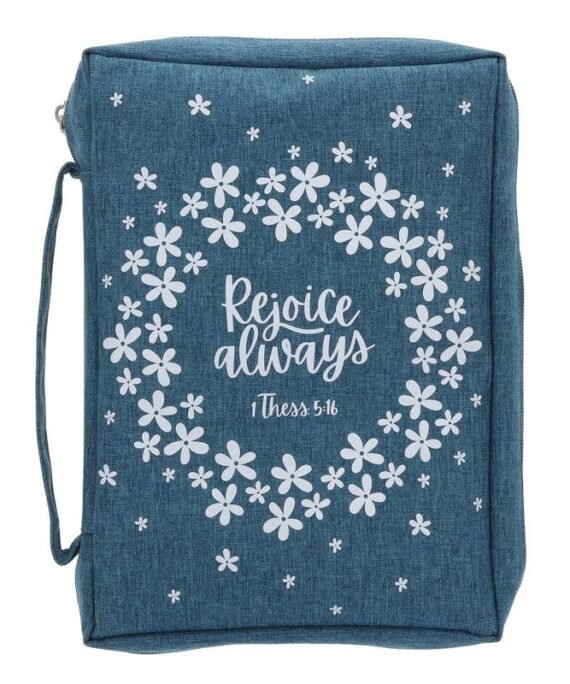 REJOICE ALWAYS POLYESTER BIBLE BAG