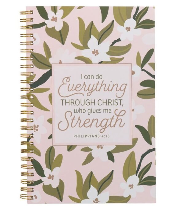 I CAN DO EVERYTHING THROUGH CHRIST WHO GIVES ME STRENGTH WIREBOUND NOTEBOOK