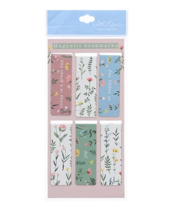 TODAY IS A GREAT DAY SIX-PIECE MAGNETIC BOOKMARK SET