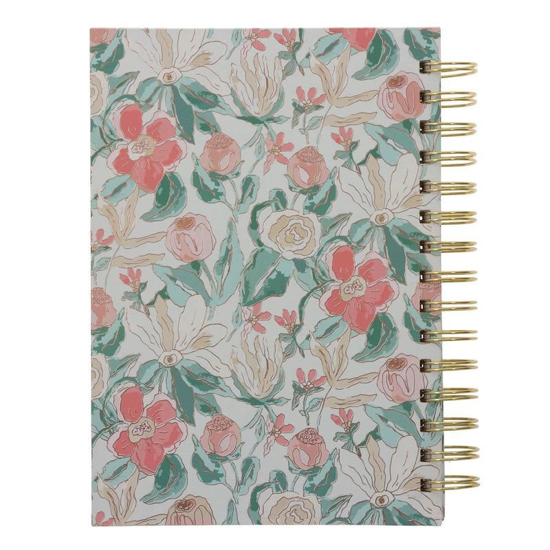 BE STILL AND KNOW FLORAL HARDCOVER WIREBOUND JOURNAL - Image 4