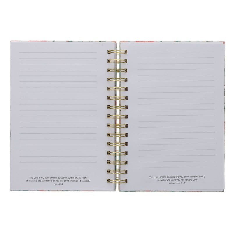 BE STILL AND KNOW FLORAL HARDCOVER WIREBOUND JOURNAL - Image 3