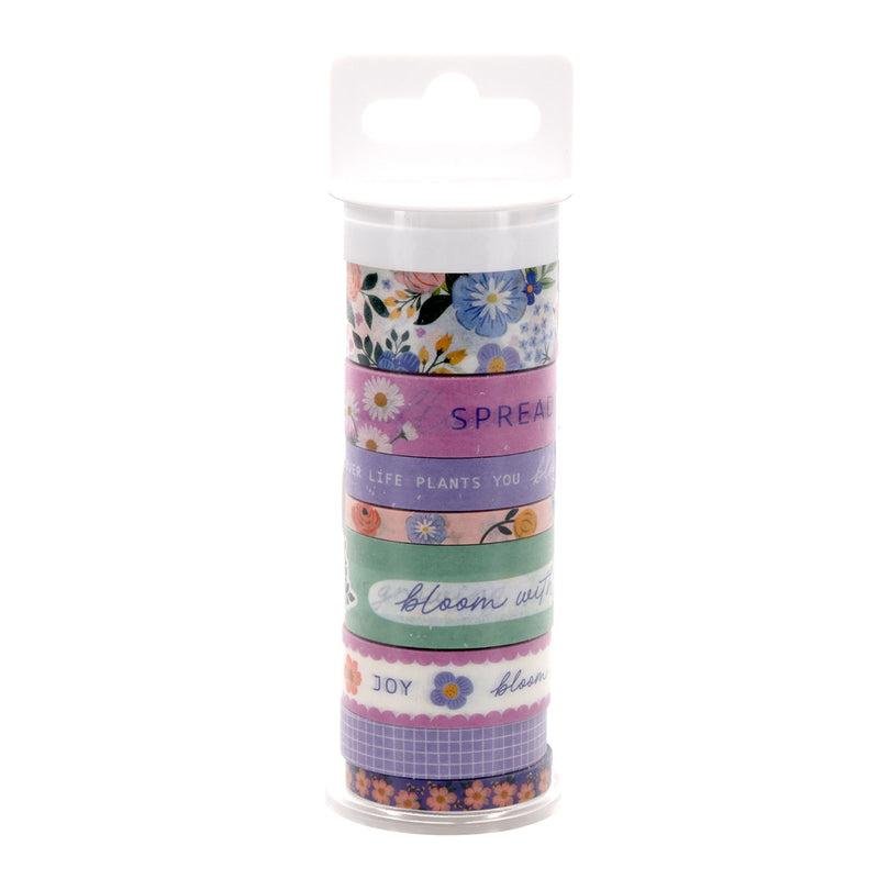 Blooms of Joy Eight-Piece Washi Tape Set. - Image 2