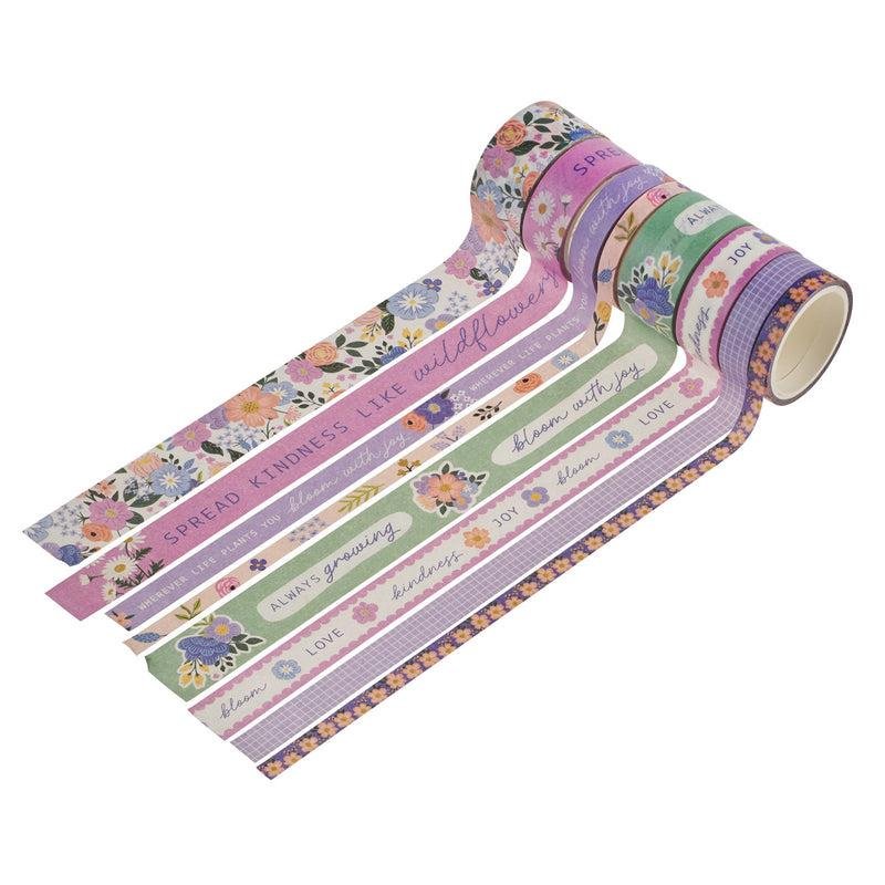Blooms of Joy Eight-Piece Washi Tape Set. - Image 4