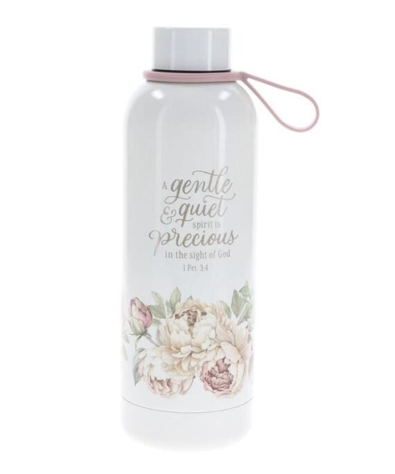 A GENTLE AND QUIET SPIRIT IS PRECIOUS IN THE SIGHT OF GOD STAINLESS STEEL WATER BOTTLE